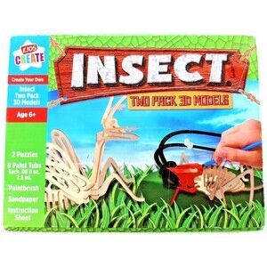 Insect Two Pack 3D Models with Paint by Kids Create